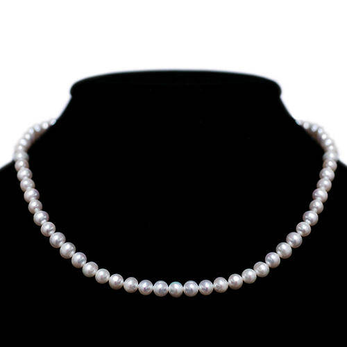 Genuine 7.00mm White Pearl Necklace !!!